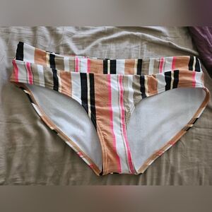 Prana Presolana Bottom Gilded Soleil Stripe Bikini Swim Bottom Women’s M